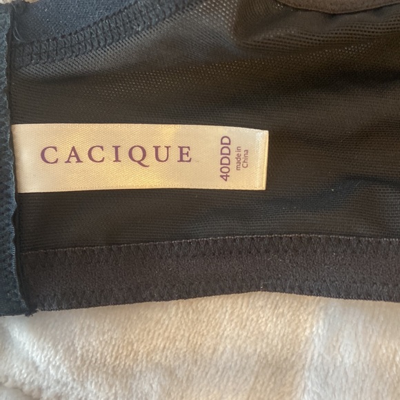 NWOT Cacique satin lace Demi bra 40DDD - Picture 9 of 9